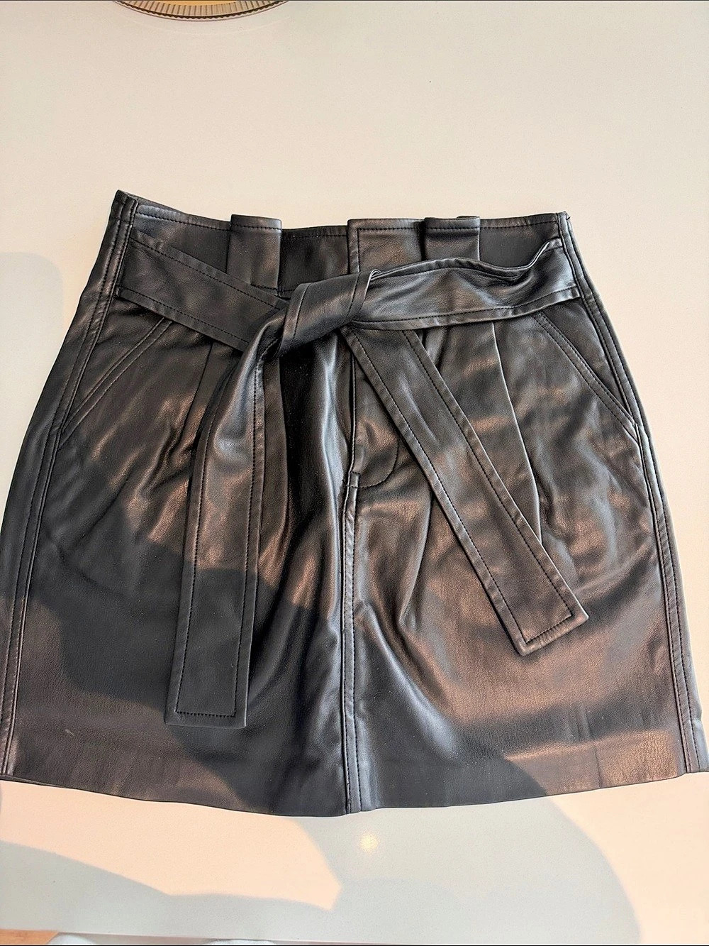 Blank NYC Faux Leather Mini Skirt Black Size 24 Like New